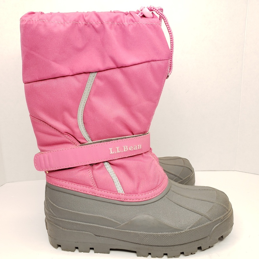 LL Bean Northwoods Pink/Black Girls 5 Winter Boots